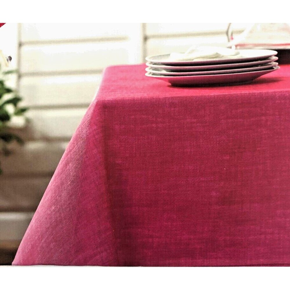 Tommy Bahama Pink Fabric Tablecloth Easy Care Indoor Outdoor Beach 70 Rd Round
